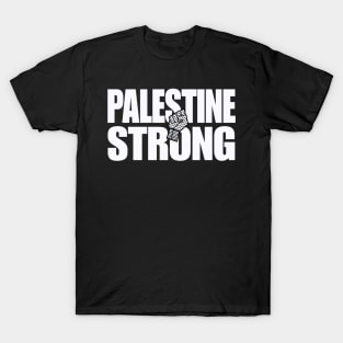 Palestine Strong - Keffiyeh Fist - Front T-Shirt